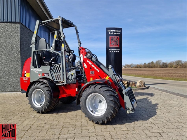 Demo/ny Weidemann 1160 Plus minilæsser med EPS klap-/foldetag